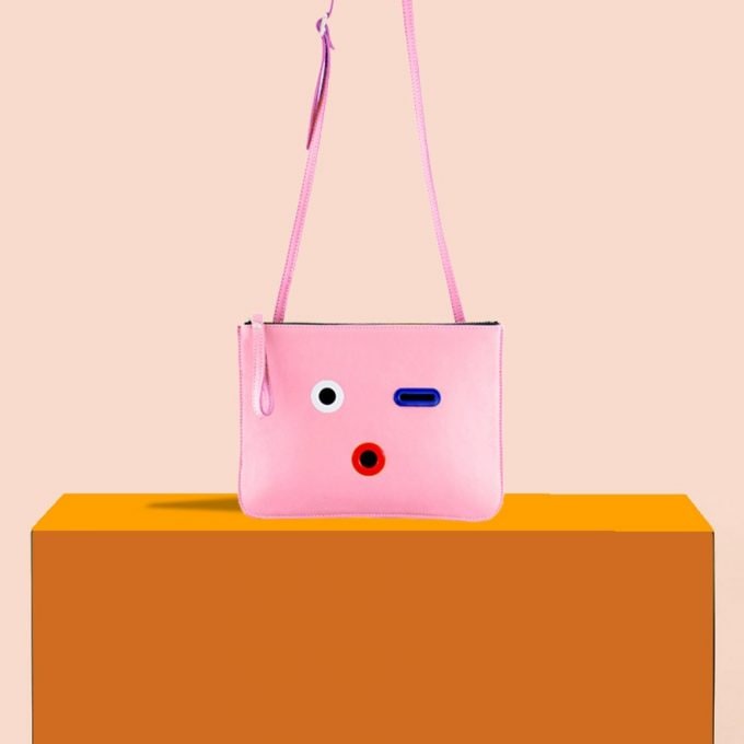 SMILEY BAG. Pink