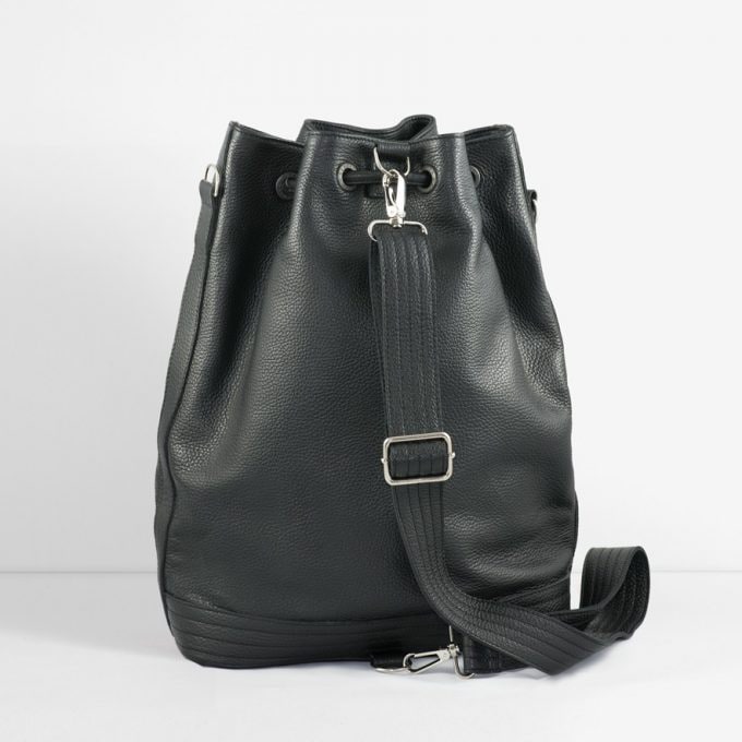 B14 Bucket Bag. Black
